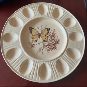 Vintage Treasure Craft Deviled Egg Plate
